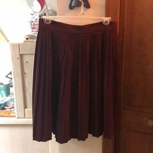 American Apparel accordion pleated midi skirt